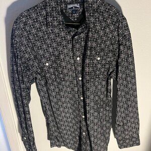 Med Panhadle - Longsleeve Pearl Snap Button Down Shirt